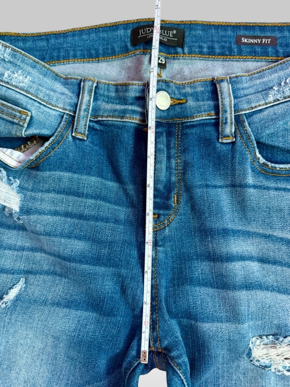 Judy Blue Leopard Distressed Jeans 9/29 - Picture 7 of 7